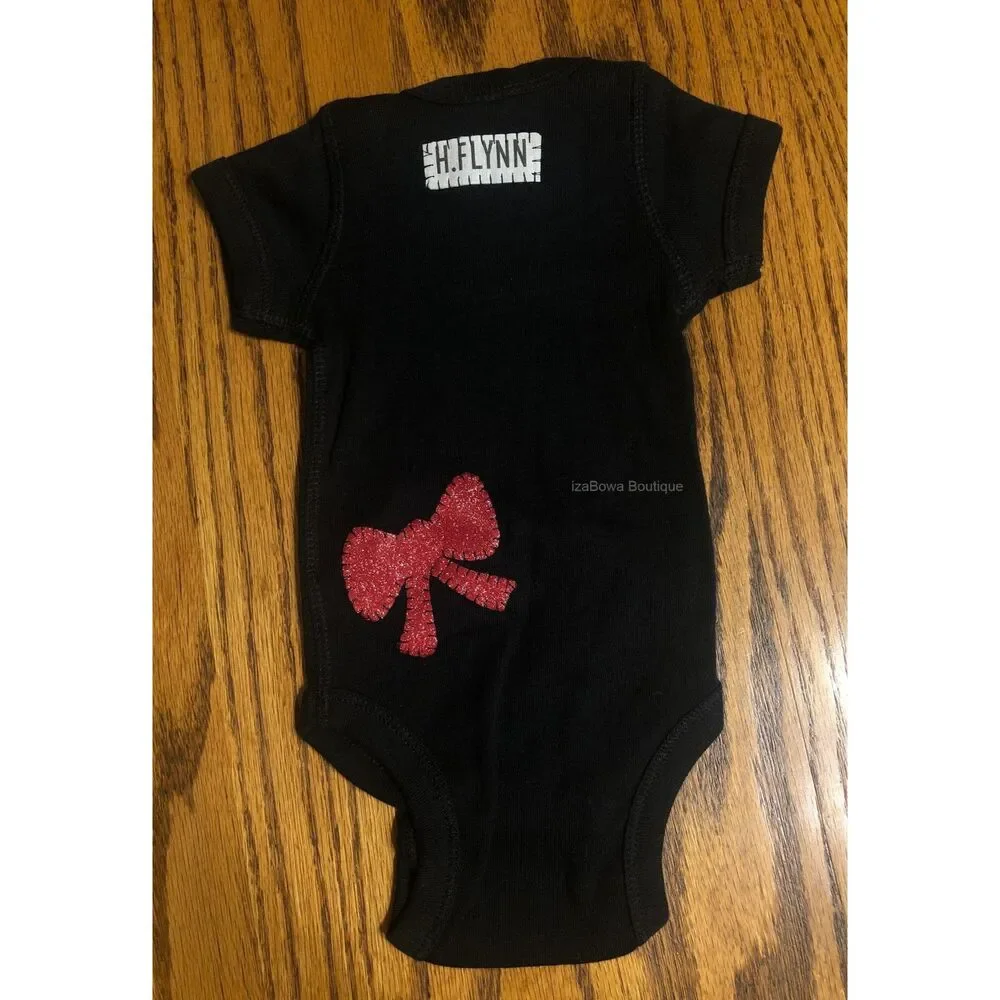 Black Onesis w/ I Heart NE  129724  24 months (I)  Handmade NWT Boutique
